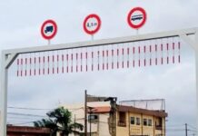 Renforcement de la sécurité routière : des portiques de limitation de hauteur installés à l’échangeur de Godomey